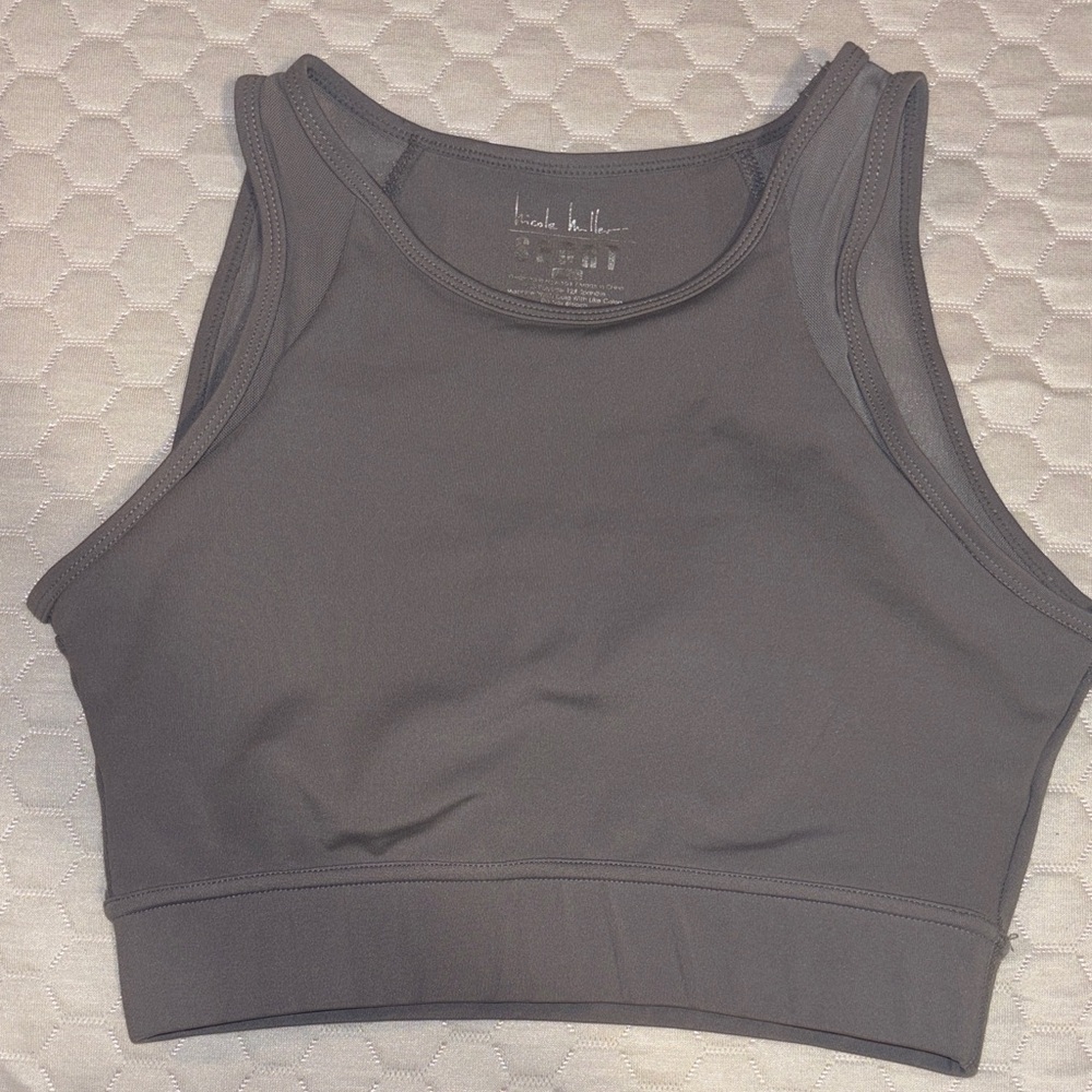 Nicole Miller Gray Sports Bra